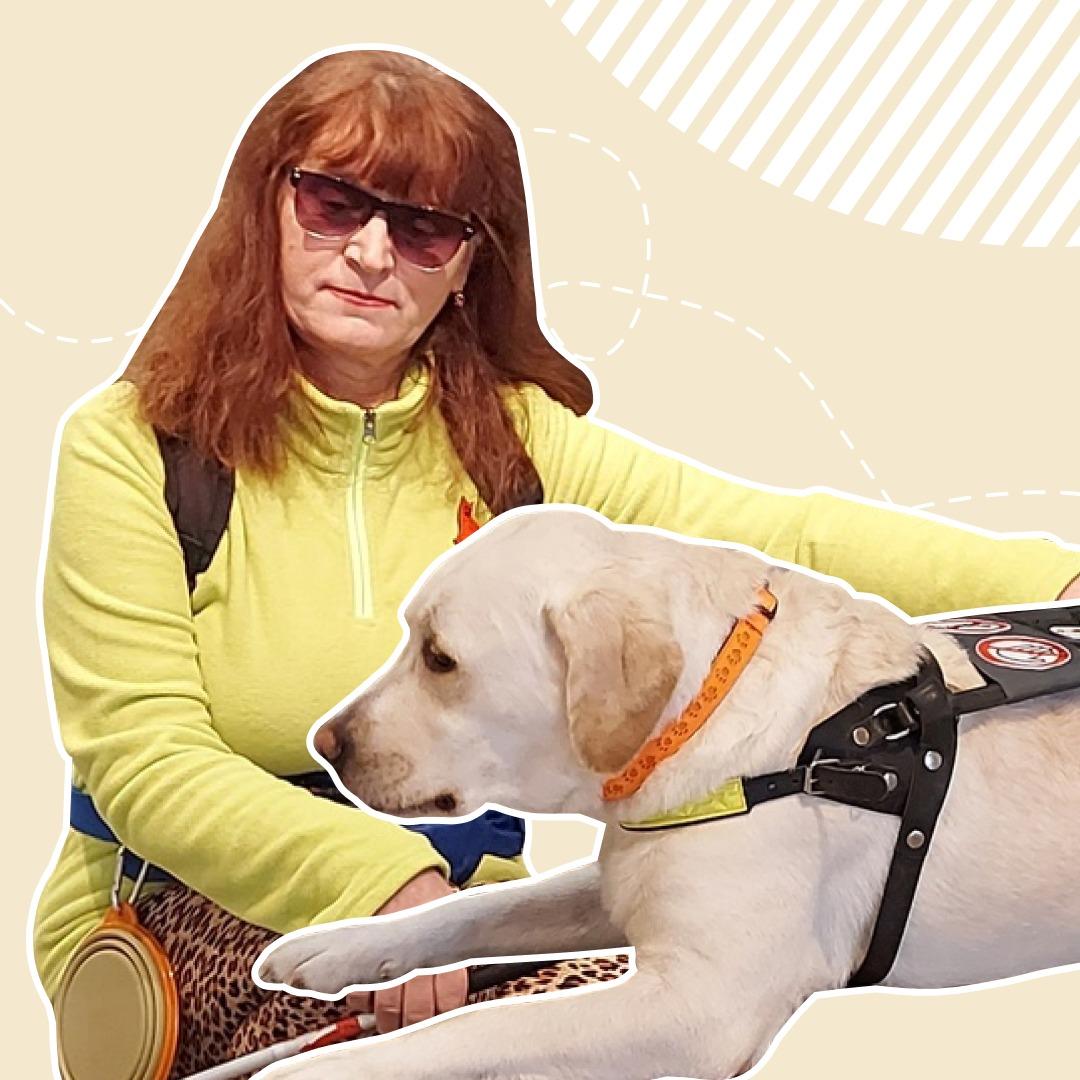 Вижу цель и вижу препятствия: как собаки-поводыри меняют жизнь слабовидящих людей
